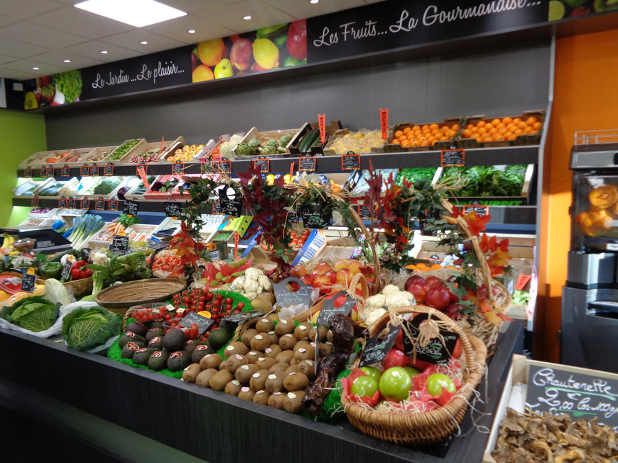 Meuble de présentation fruits et légumes pour professionnels