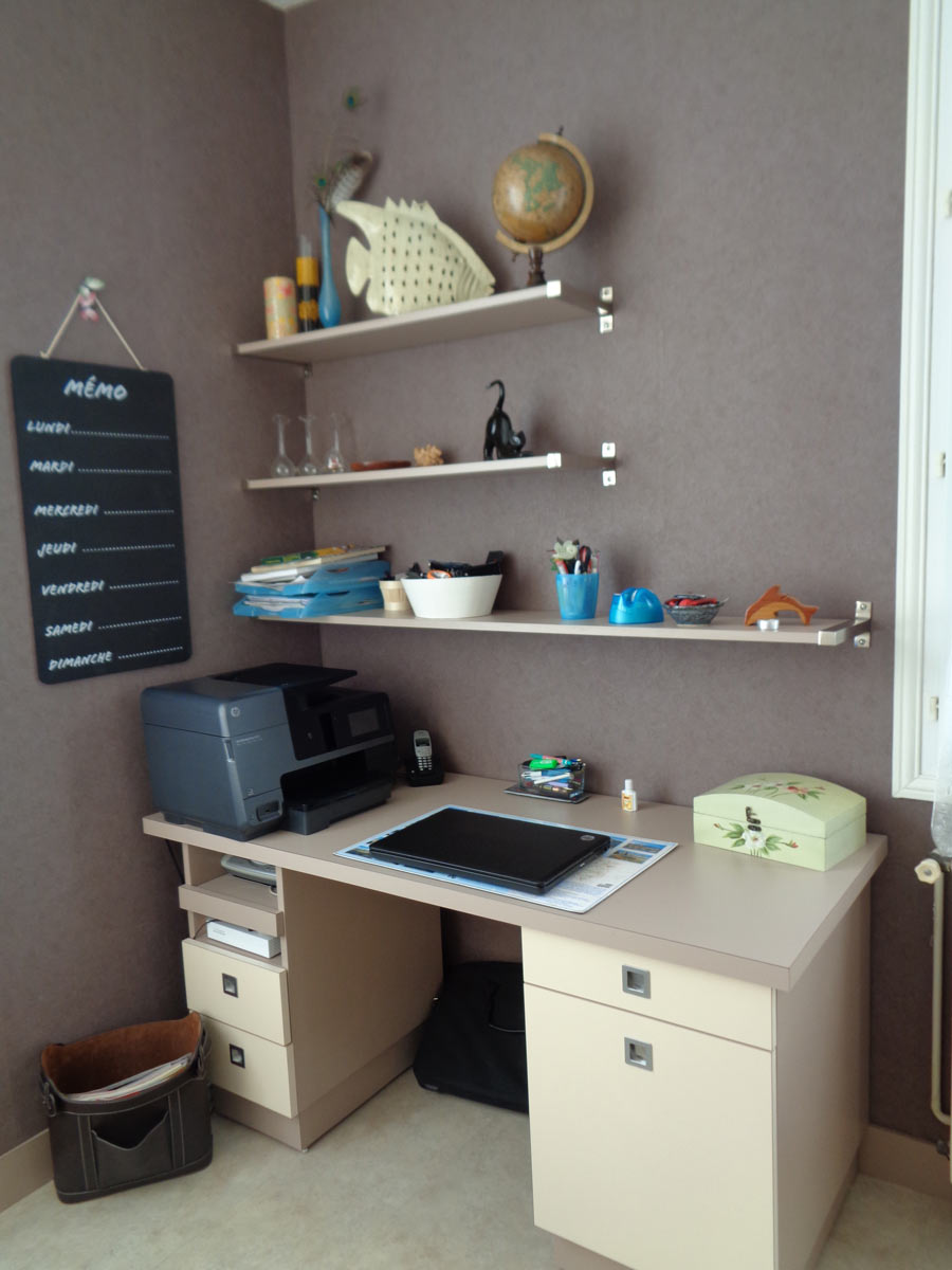 Chambre et bureau en bois sur mesure
