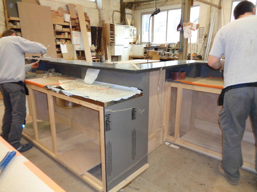 Vitrine en bois sur mesure